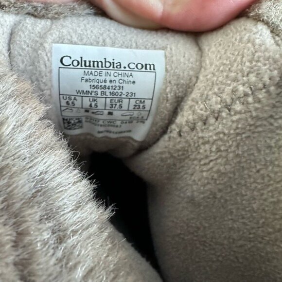 Columbia Womens Fur-Lined Winter Boots 200g Insulation Brown Size 6.5 Waterproof - Picture 4 of 6